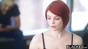 Black man fucks redheaded mommy in a hairy hat